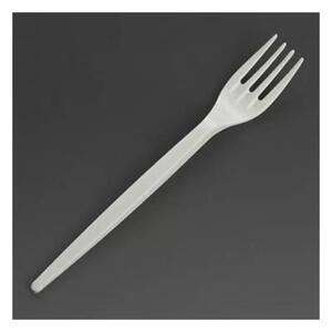Party Prima Műanyag többször használatos villa készlet 17 cm 20 darabos - Fehér