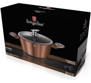 BerlingerHaus BH/1515N Metallic Line Rose Gold Edition Lábas - Kovácsolt Alumínium, Rose Gold