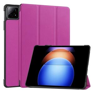 Gigapack Tok álló, bőr hatású (aktív FLIP, oldalra nyíló, TRIFOLD, asztali tartó) LILA Xiaomi Pad 6S Pro " csomagolás" (GP-157493)