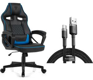 SENSE7 Knight Gamer szék fekete-kék