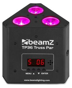 Beamz TP 36 Truss Par, uplight reflektor, 3 x 4 W 4 az 1-ben LED dióda, RGB-UV, LED kijelző