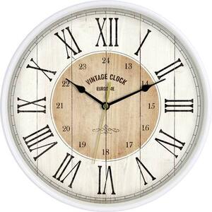 EUROTIME Kvarc Falióra 30.5 cm Fehér (81748-07)