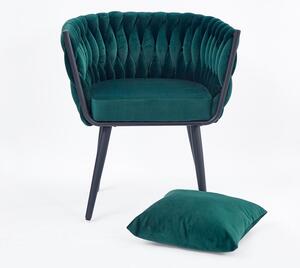 AVATAR 2 szabadidős fotel sötétzöld| fekete