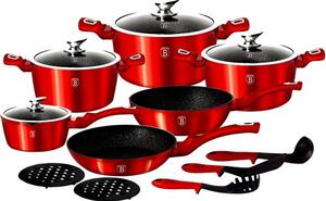 Edénykészlet GierekHoff Blaging Red alumínium 15 db-os