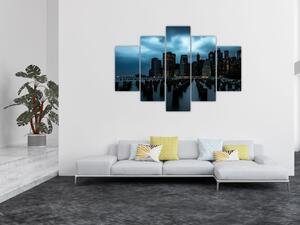 Kép - Kilátás a New York-i felhőkarcolókra (150x105 cm)