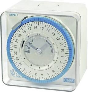ORBIS Zeitschalttechnik MINI T-D 230 V Felszerelhető időkapcsoló óra Analóg 120 V/AC, 230 V/AC