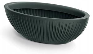Maceta Latia Oval 58x24x20 Antracita