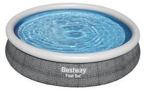 Bestway: Fast Set rattan hatású medence szett - 366 x 76 cm (57445)