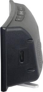 Kvarc digitális ébresztőóra USB töltő funkcióval, fekete, 1558317