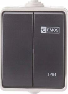 EMOS Kapcsoló 250 v/10 ax IP54 C.5