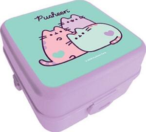 Pusheen Cicás Műanyag Uzsonnás Doboz - Lila 679810