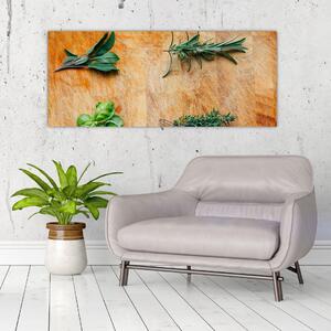 Kép - Gyógynövények (120x50 cm)