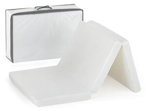 Hordozható összehajtható matrac utazóágyhoz 60x120x5 cm - Calm White