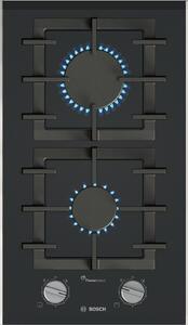 Serie 8, Domino főzőlap, gáz, 30 cm, Üvegkerámia, Fekete, PRB3A6I40
