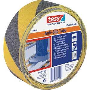 Tesa (60951-00000-00) Csúszásmentesítő szalag ® Professional Fekete, Sárga (H x Sz) 15 m x 50 mm 1 db