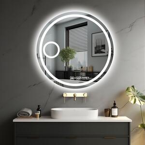 IREDA Fürdőszobatükör LED világítással kerek 60 cm