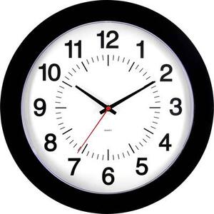 EUROTIME Kvarc Falióra 30.5 cm Fekete (80514-05)