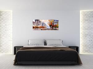 Kép - Városi élet (120x50 cm)