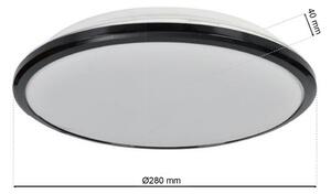 Mennyezeti/fali LED lámpa IP44 Ø28cm 18W fürdőszobai felhasználásra is! Milagro Terma (ML6402)