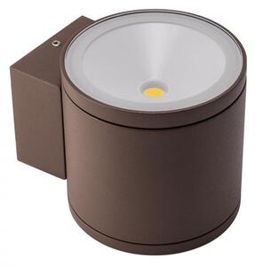 RONDO-kültéri-LED-direkt-indirekt-lámpa-sötétbarna-IP54-12W-3000K