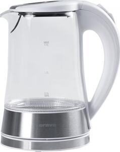 ORAVA VK-4017 W Üveg vízforraló LED háttérvilágítással Fehér