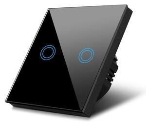 Maclean Energy MCE704B Touch Intelligens vezeték nélküli beltéri kettős villanykapcsoló
