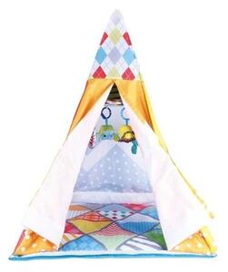 Masen Toys 3 ajtós játszósátor csörgővel, 110 cm - rombusz mintás (7150330)