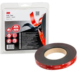 3M™ VHB™ kétoldalas, erősen ragadó akril szalag 5962F, szürke-fekete, 19 mm x 8 m