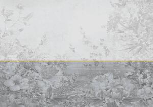 Fotótapéta - Virágok egy szürke háttérben (152,5x104 cm)