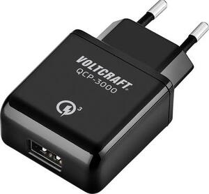 VOLTCRAFT QCP-3000 VC-11342765 USB-s töltőkészülék Aljzat dugó Kimeneti áram (max.) 3000 mA 1 x USB Qualcomm Quick Charge 3.0
