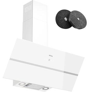 ISEASY Fali páraelszívó 90 cm ferde 45° A++ LED fehér TV1390D4-CC-I2