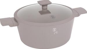 BerlingerHaus BH/8102 Taupe Collection Lábas - Fedővel, 6,1 L, Kovácsolt Alumínium, Matt Taupe