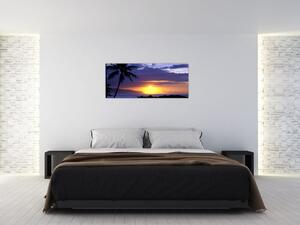 A naplemente képe a tenger felett (120x50 cm)