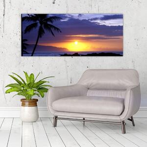 A naplemente képe a tenger felett (120x50 cm)