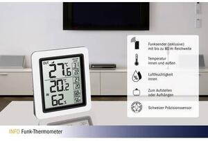 TFA Dostmann Funk-Thermometer INFO Vezeték nélküli hőmérő