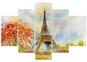 Festett kép az Eiffel-torony (150x105 cm)