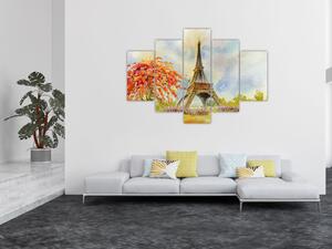 Festett kép az Eiffel-torony (150x105 cm)