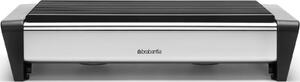 BRABANTIA Food Warmer ételmelegítő állvány. 2db teamécses égőtartóval. selyem matt acél test. r.m. acél rács - 477102