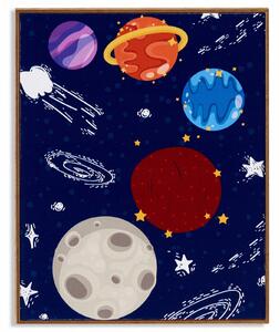Plakat w ramce kosmos PLANET, 41,2 x 51,5 cm