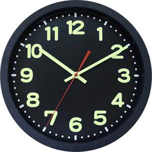EUROTIME Rádiójel vezérelt analóg falióra 30 x 5 cm, fekete, 52861-05 (53861-05)