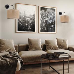 TK Lighting Van Gogh Falikar - Cserélhető Fényforrás , Bézs