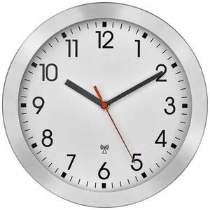 TFA Dostmann (60.3546.02) Rádiójel vezérlésű Falióra 25 cm x 4 cm Alumínium (csiszolt)