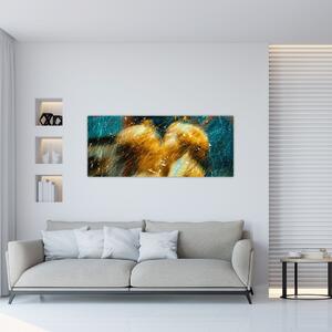 Kép - Csókolózó angyalok (120x50 cm)