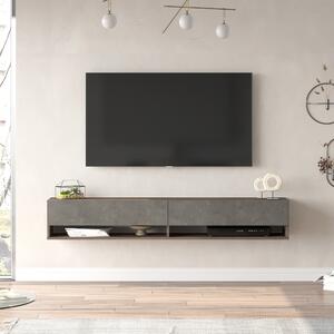 TV-állvány Laitila 180 x 31,5 x 29,5 cm sötét tölgy/betonszínű