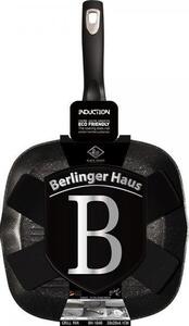 BerlingerHaus BH/1846 Black Silver Collection Grill Serpenyő - 28 cm, Ezüst
