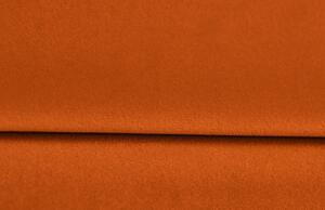 Narancssárga bársony háromszemélyes kanapéágy MICADONI RUTILE 215 cm