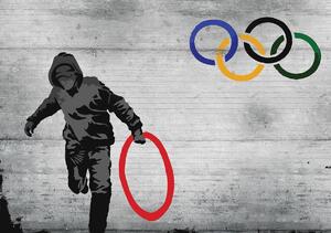 Fotótapéta - Olimpiai gyűrűk (152,5x104 cm)