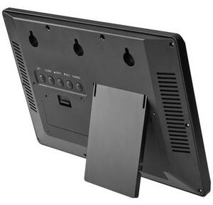 TFA Dostmann (60.4523.01) Rádiójel vezérlésű Falióra 360 mm x 235 mm x 28 mm Fekete Nagy kijelző