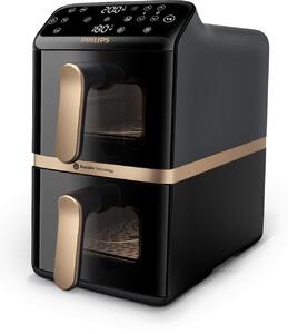 Philips 4000 series Dual Stack Airfryer Vertical Basket 10L Dupla Önálló készülék 2750 W Forrólevegős sütő Fekete