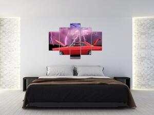 Piros autó képe (150x105 cm)